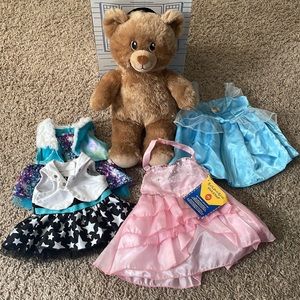 Build-A-Bear workshop with dresses.